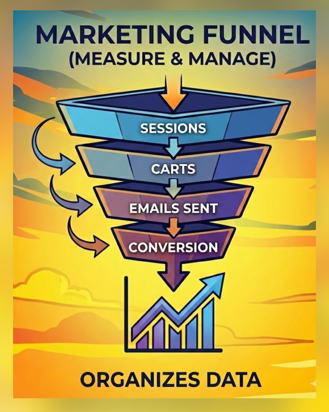 marketing funnel illustration